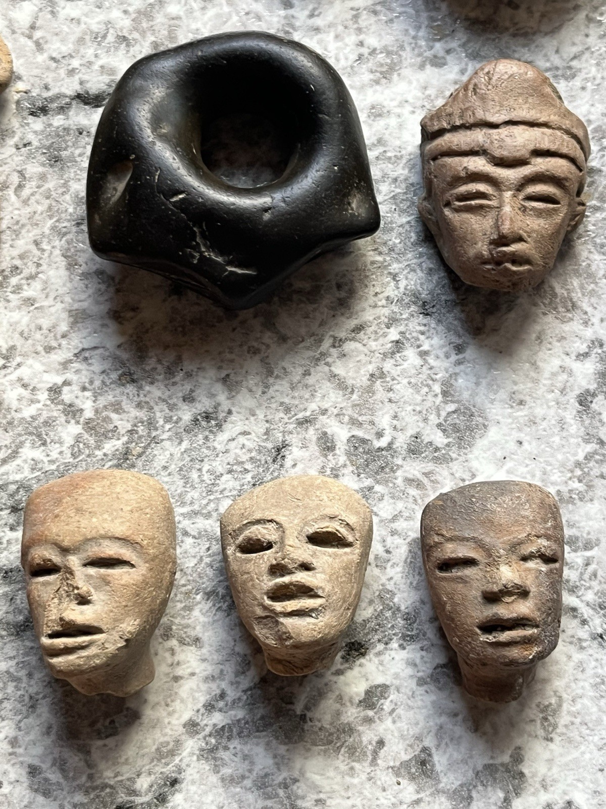 15 Teotihuacan Ancient Artifacts PreColumbian Pendant Figures Heads Beads Mayan