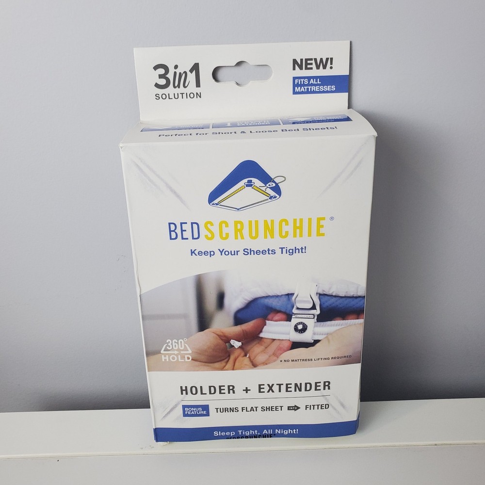 Bed Scrunchie - Ultimate Bed Sheet Holder Straps, 360 Bed Sheet Fastener.