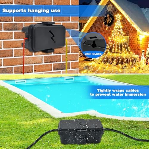 3PCS Small Weatherproof Electrical Connection Box(Inner Black