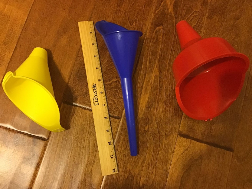 3 Pack Super Funnel Trio Multi Purpose Plastic Funnel Set Multi Purpose New