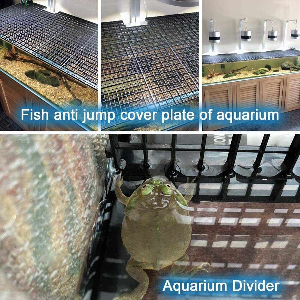 4Pack Aquarium Divider Tray Egg Crate Grid Fish Tank Divider Bottom Isolation