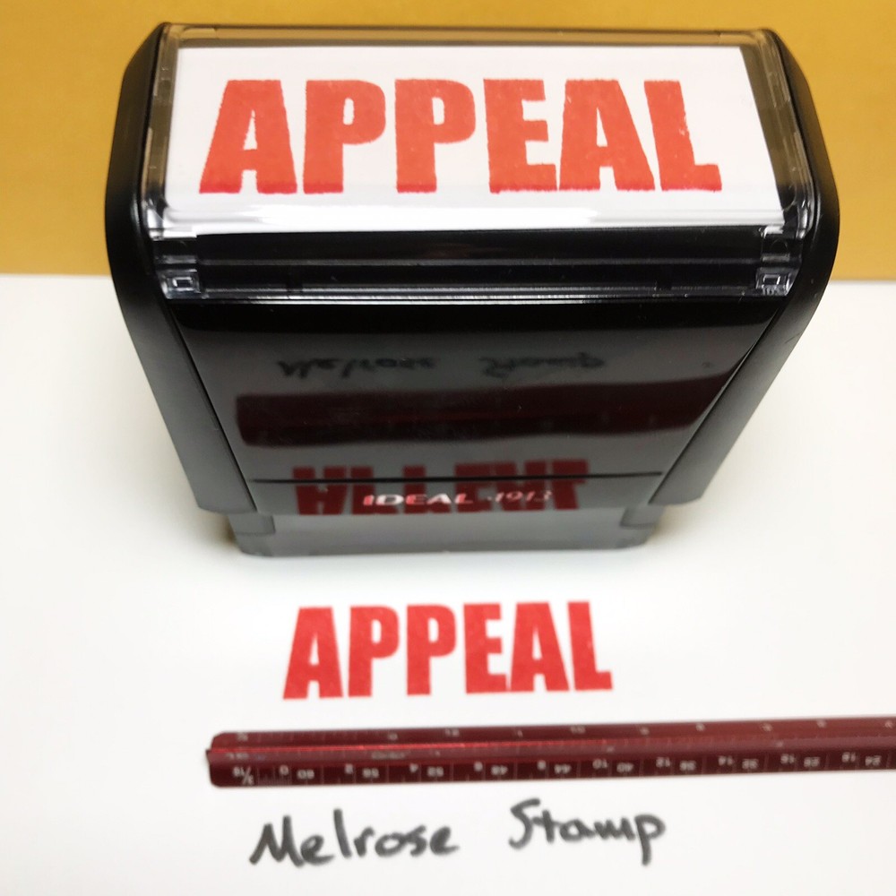 Appeal Rubber Stamp Red Ink Self Inking Ideal 4913