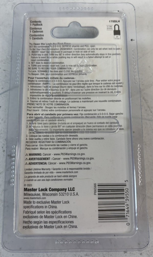 MASTER LOCK 175DLH (P15028092)