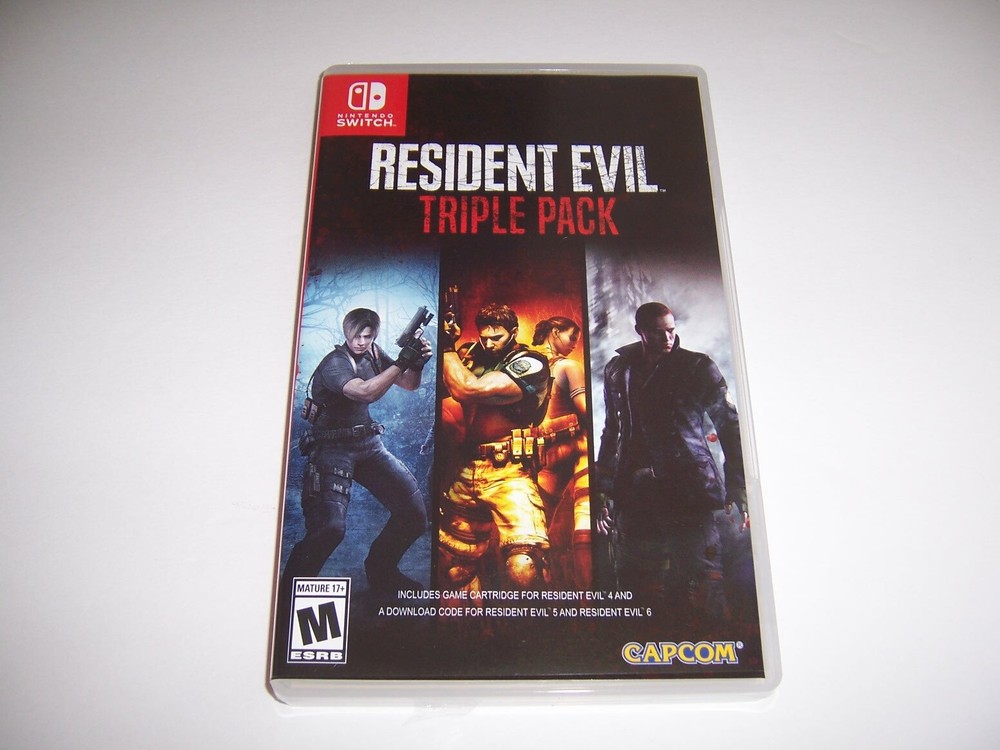 Replacement Authentic Box Case Nintendo Switch for Resident Evil Triple Pack