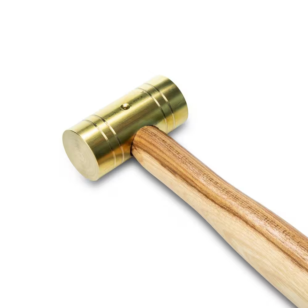 1 Lb. Brass Hammer with Hickory Handle