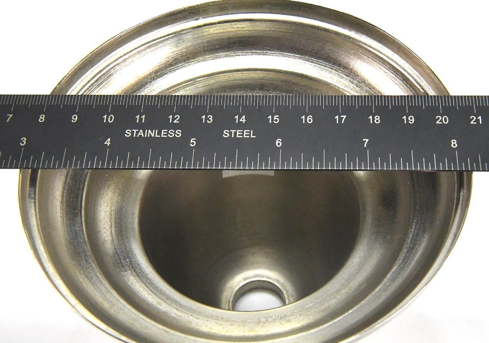 NOS CHROME FINISH CEILING BELL CANOPY