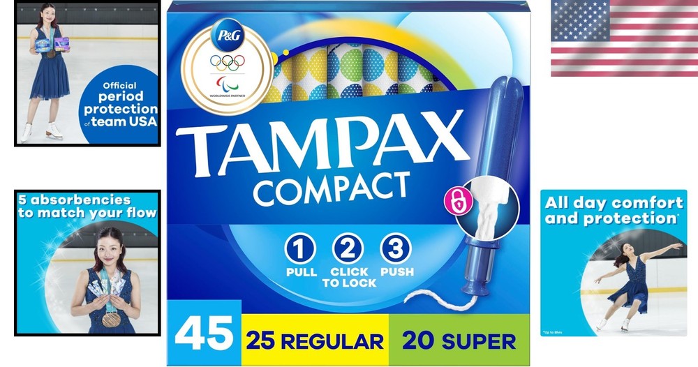 Advanced LeakGuard Pearl Tampons - 45 Count with Unscented Compact Applicator