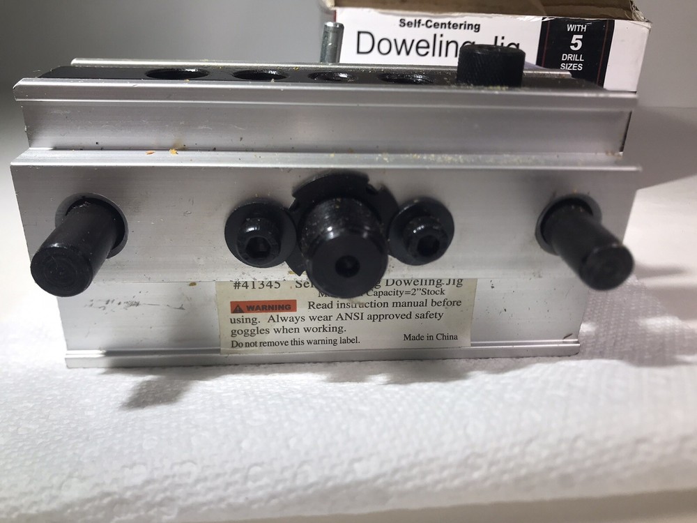 Self Centering Doweling Jig ~ 41345 ~ Precise Drilling Guide ~ Dowel Clamp Tool