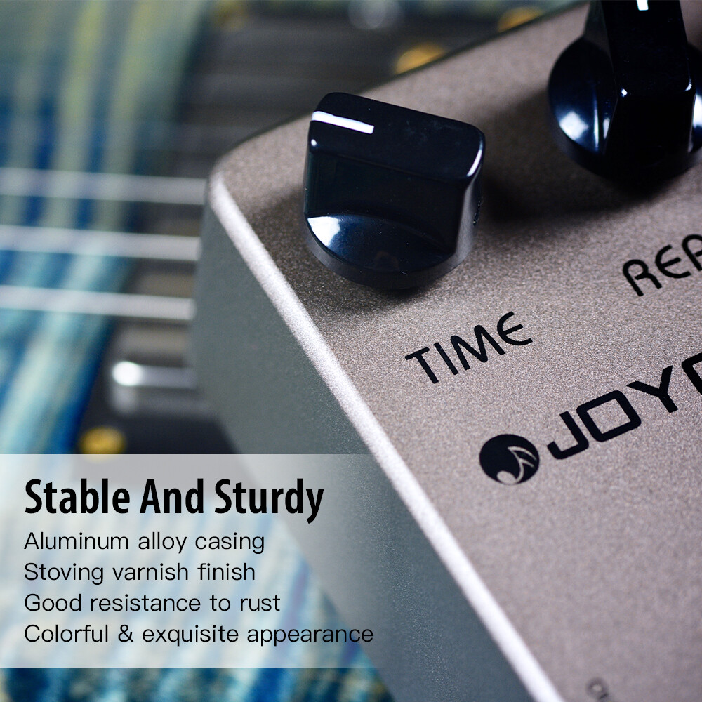 JOYO Digital Delay Guitar Pedal Range True Bypass Time/Repeat/Level Open Box