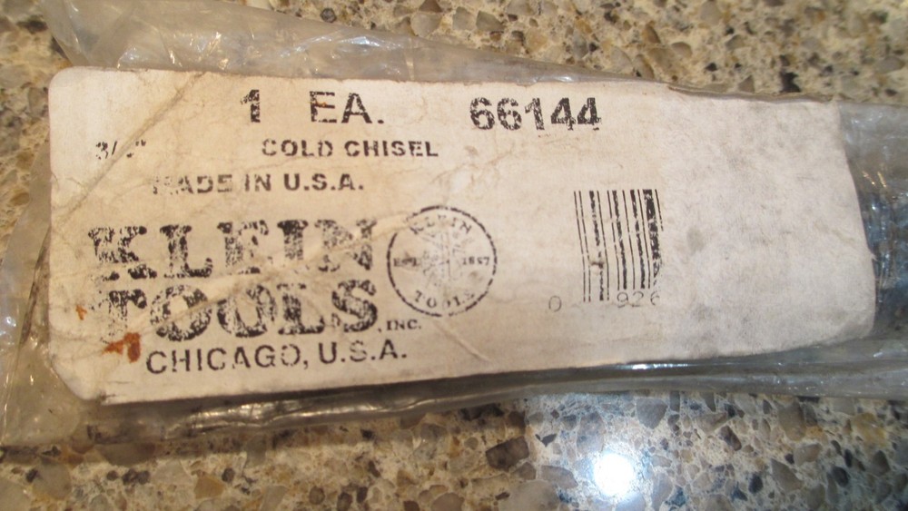 NOS, Klien Tools, 66144, 7" Cold Chisel (USA)