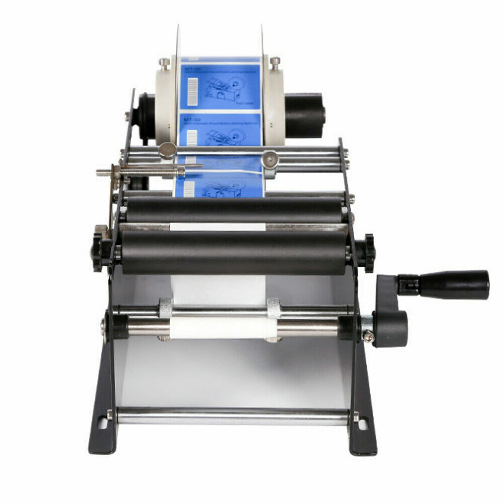 MT-30 Semi-automatic Round Bottle Labeling Machine Manual Label Maker Labeler