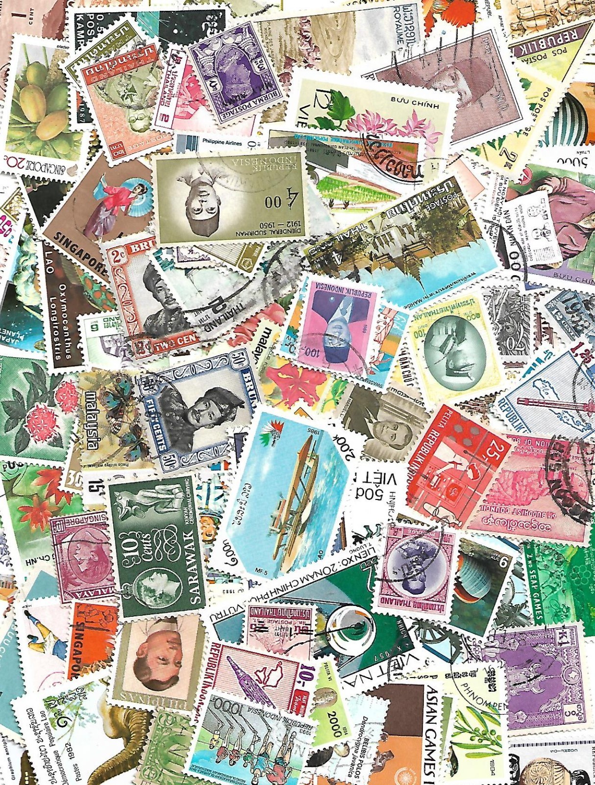 All Different South-East Asia Country Stamp Packs & Mixtures - Multi-choice list