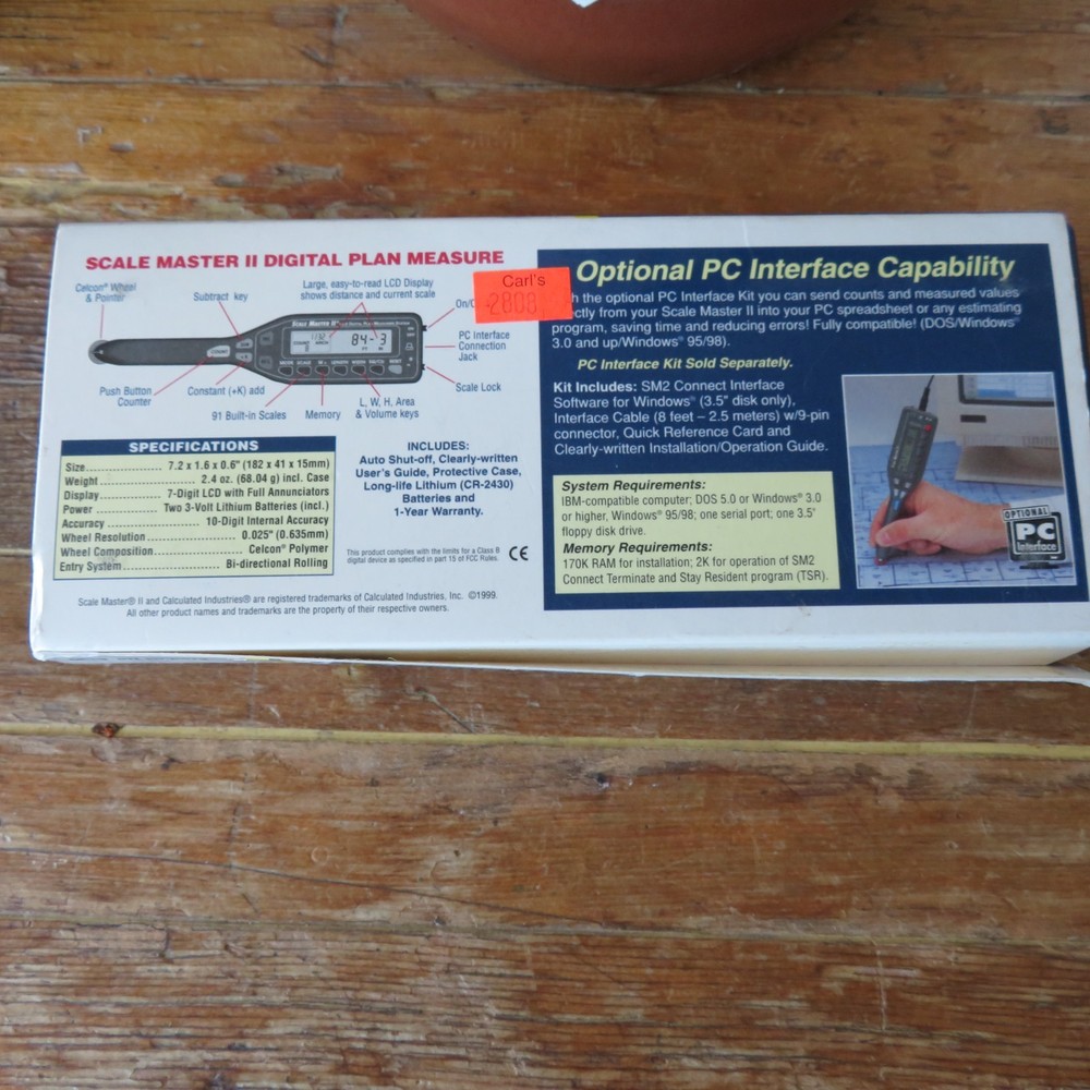 Scale Master II 6025 Digital Plan Measuring System w Case Calculated Industries