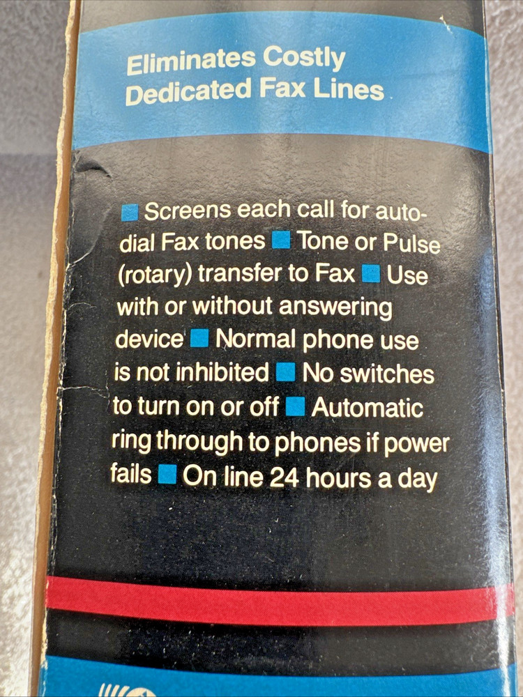 Command Communications ASAP TF 300Plus Automatic Phone Line Expander 1991