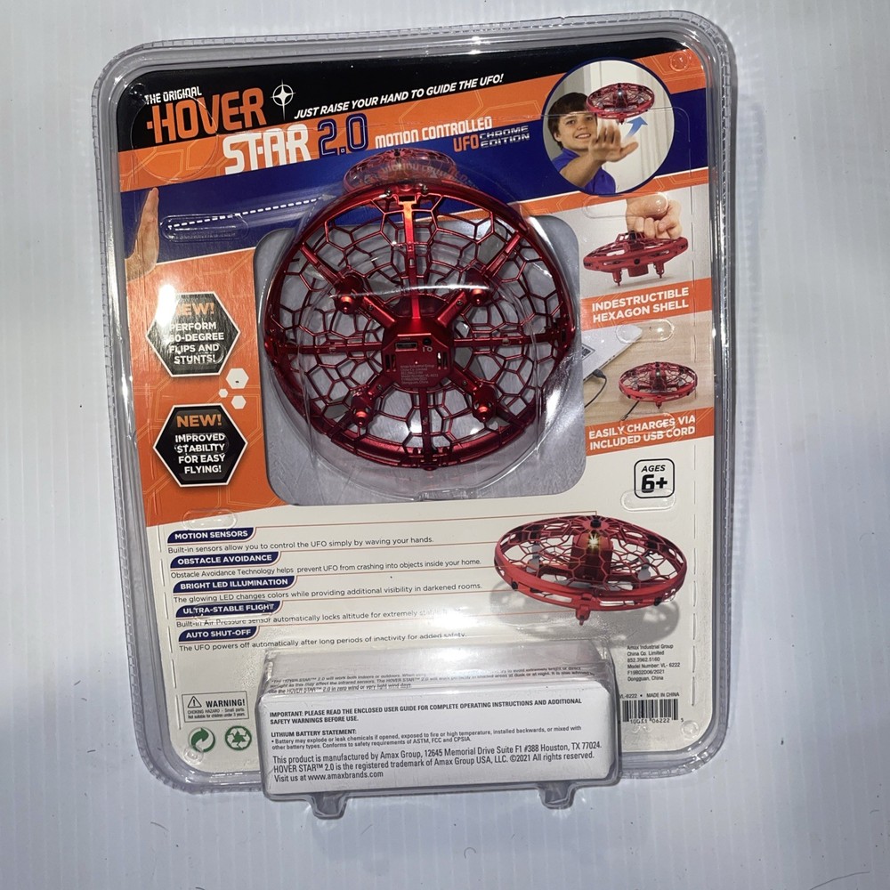 Hover Star 360 Motion Controlled UFO (Red) - NEW