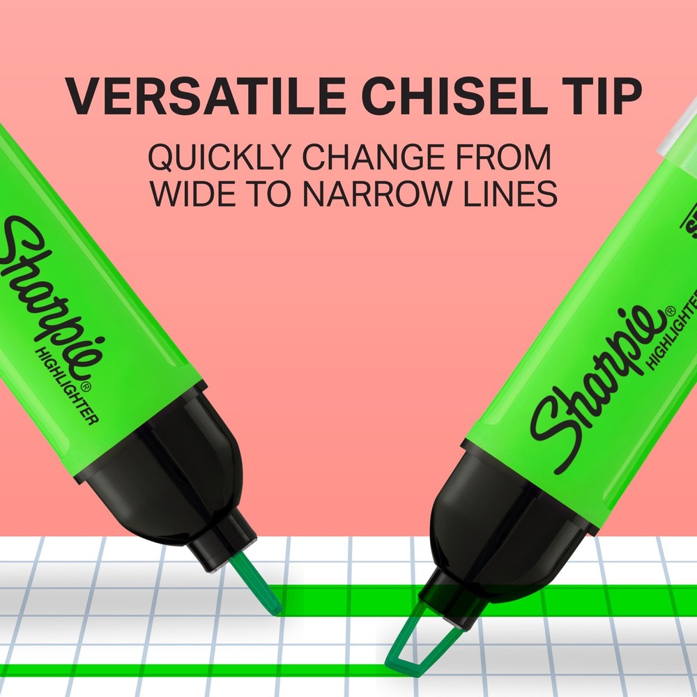 Sharpie Clear View Highlighter Chisel 8 Count (Pack of 1), Assorted Colors
