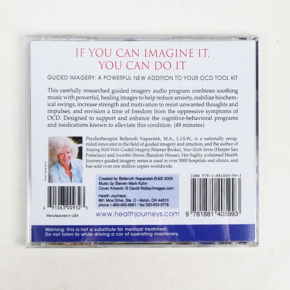 HELP FOR OCD Obsessive-Compulsive Disorder GUIDED IMAGERY SELF HYPNOSIS Audio CD