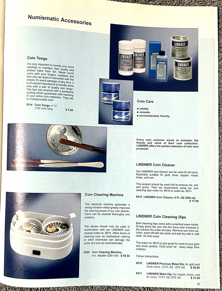 VINTAGE 2002 / 2003 LINDNER STAMP SUPPLIES & ACCESSORIES CATALOG - 60 PAGES