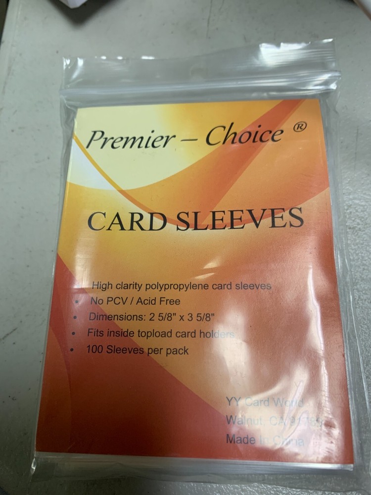 PREMIER CHOICE CARD SLEEVES 100 Pack Case