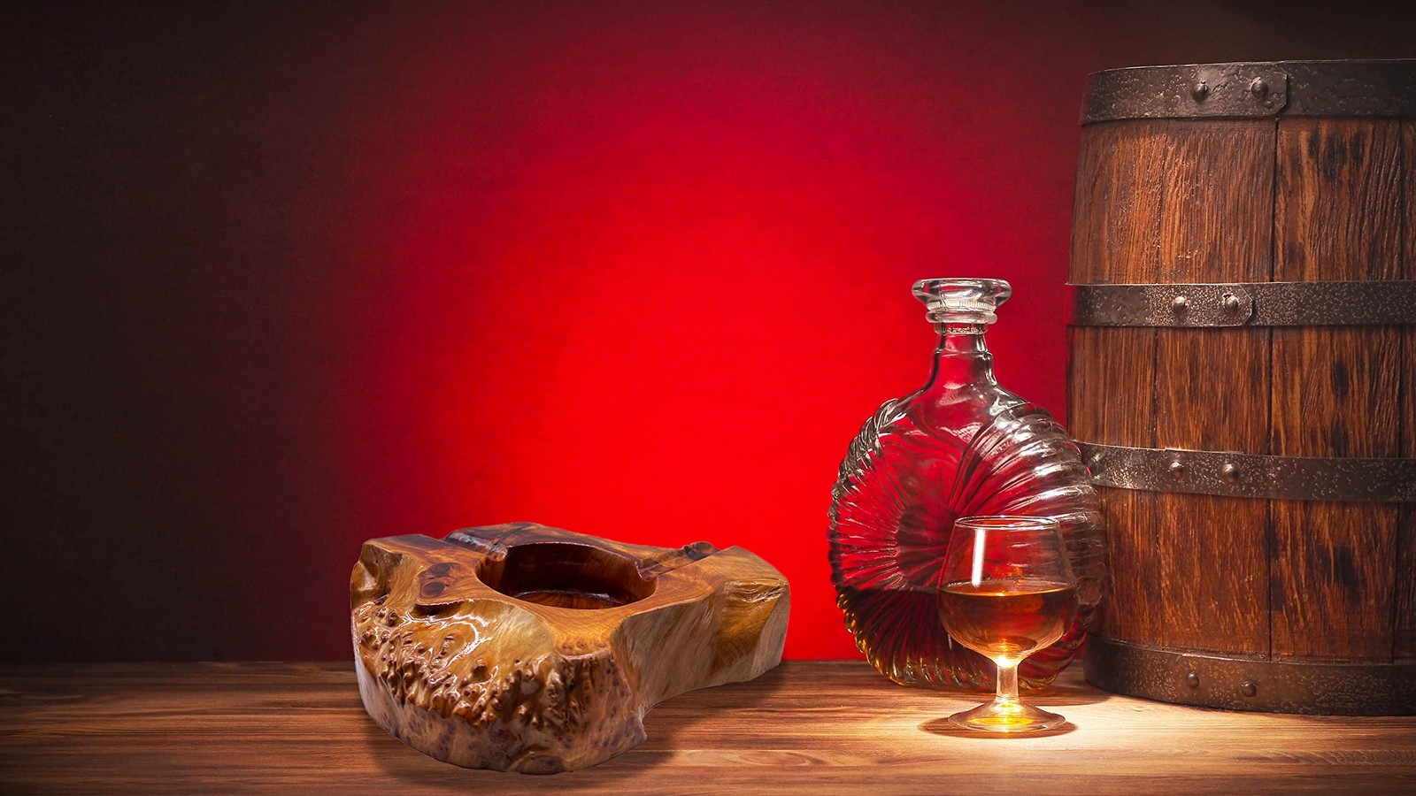 Wooden Cigar Ashtray Outdoor Indoor Cigar Ashtray and Great Gifts for Cigar Love