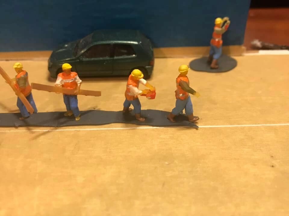 Ho 1/87 Scale Road or Construction Workers Set UNPAINTED