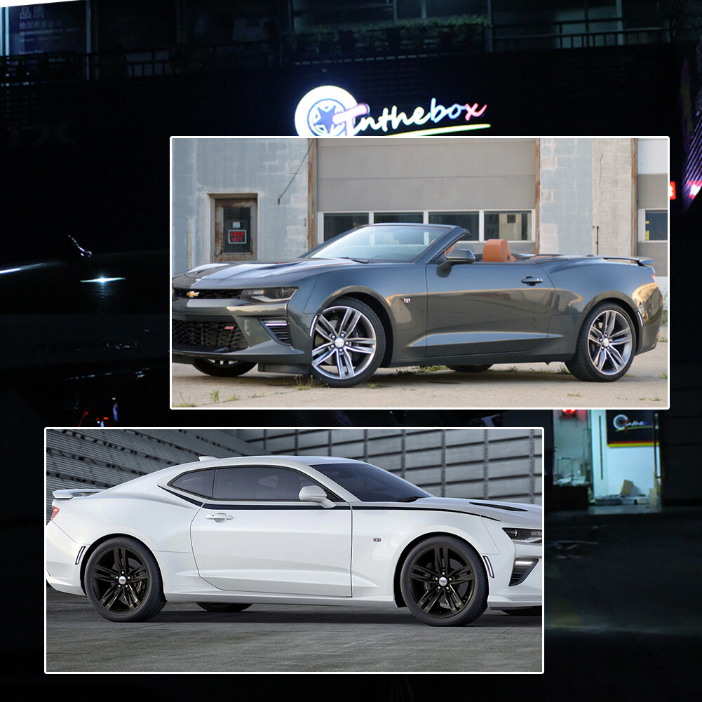 4X Smoke Full White LED Side Marker Light Fender Lamp For 2016-2023 Chevy Camaro