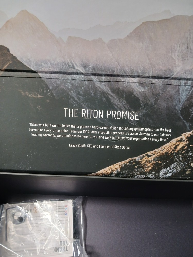 Box Only Riton X1 Conquer 6-24x50 Scope Box Only