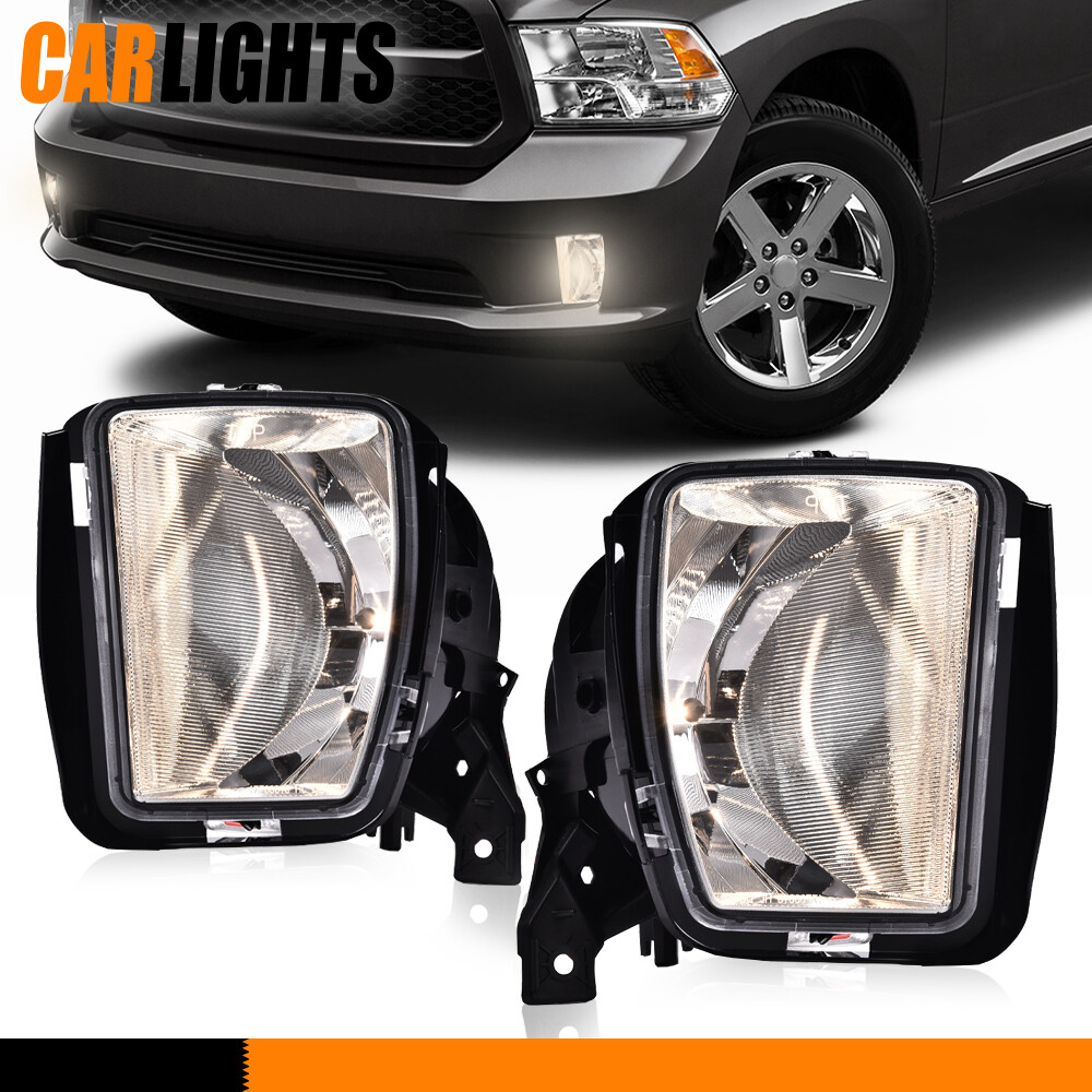 Fit For 2013 2014 2015 2016 2017 2018 Dodge RAM 1500 Bumper Clear Fog Lights