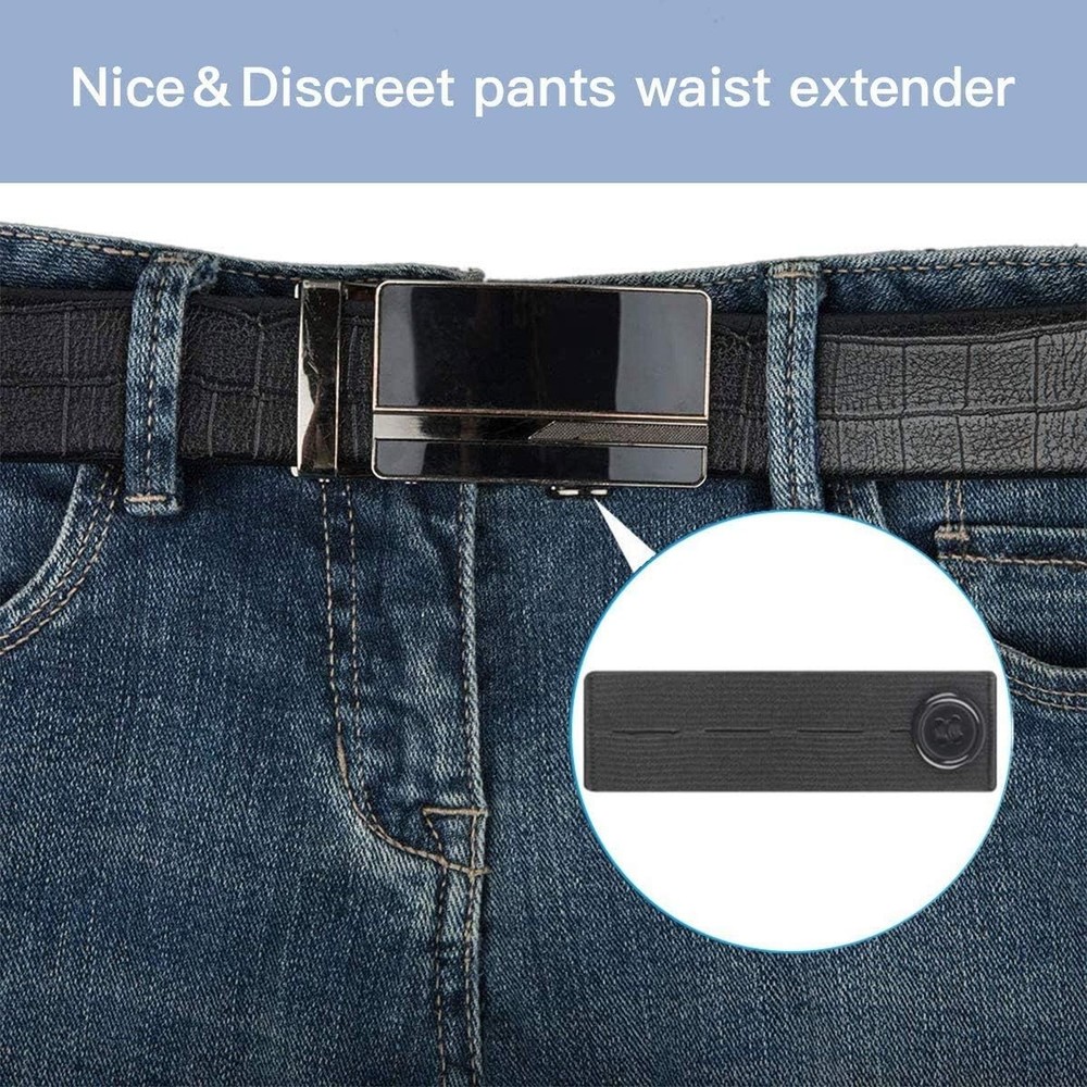 5pc Random Premium Elastic Waist Extenders - Adjustable Button Extender