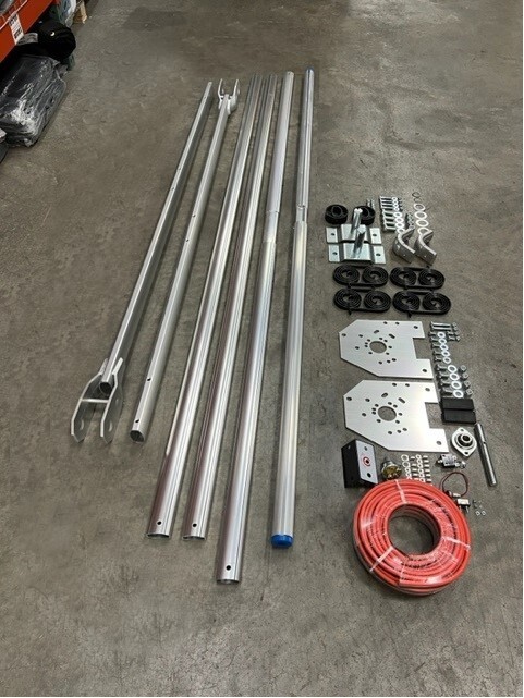 Electric Arm 4-Spring Aluminum Dump Truck Flip Tarp System Kit