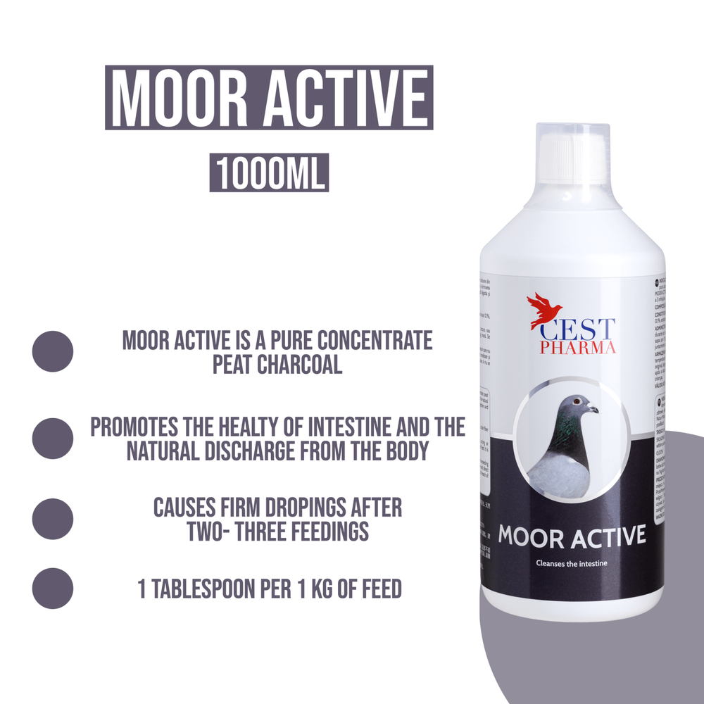 Cest Moor Active - Liquid Charcoal for Birds - 1L