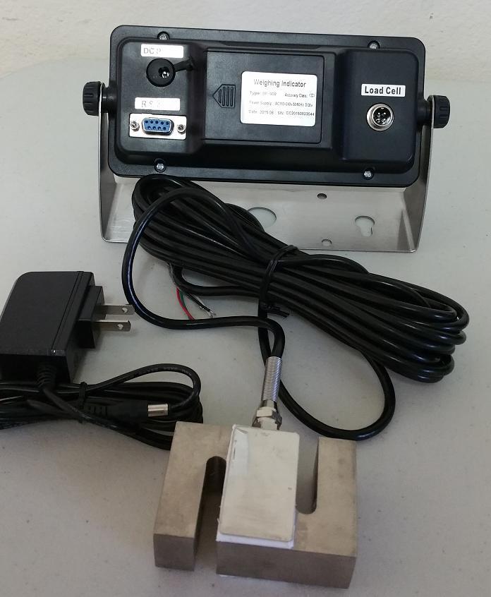 Compression Scale 10000 X 1 lb S Type load cell/ Digital Indicator,20' Cable,New