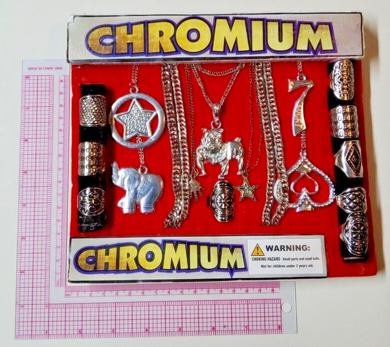Vintage Vending Display Board Chromium 0318