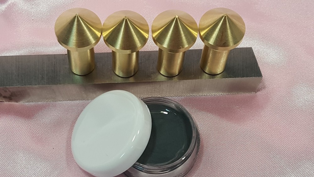 Gunsmith Tools - 4 Brass Muzzle Laps - Rifle Or Pistol Crowning+Lapping Compound