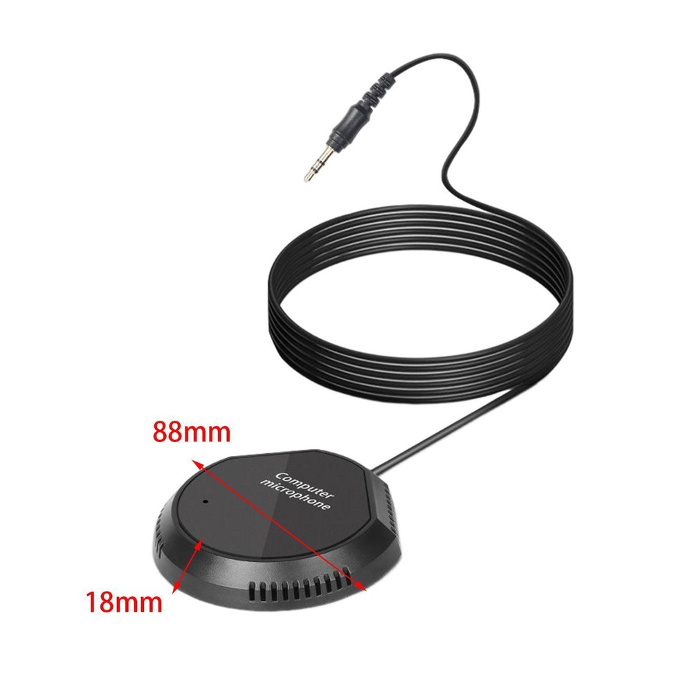 Conference 3.5mm Portable Computer PC Mic for Chatting