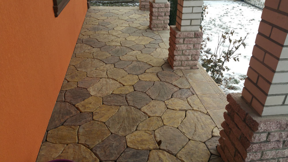 Concrete molds pavers casting concrete garden panths stone patio sold 6 pcs S34