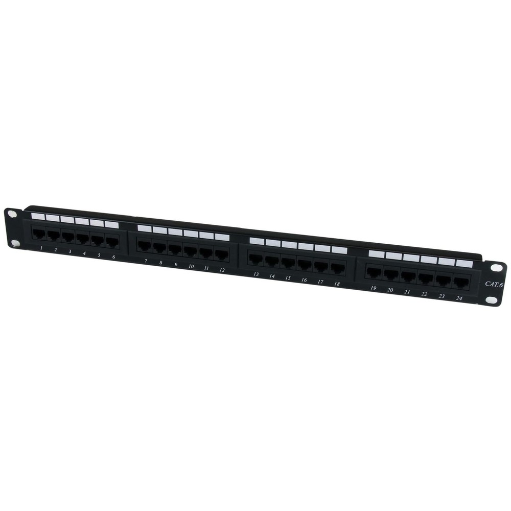 24 Port 1U Cat6 Patch Panel