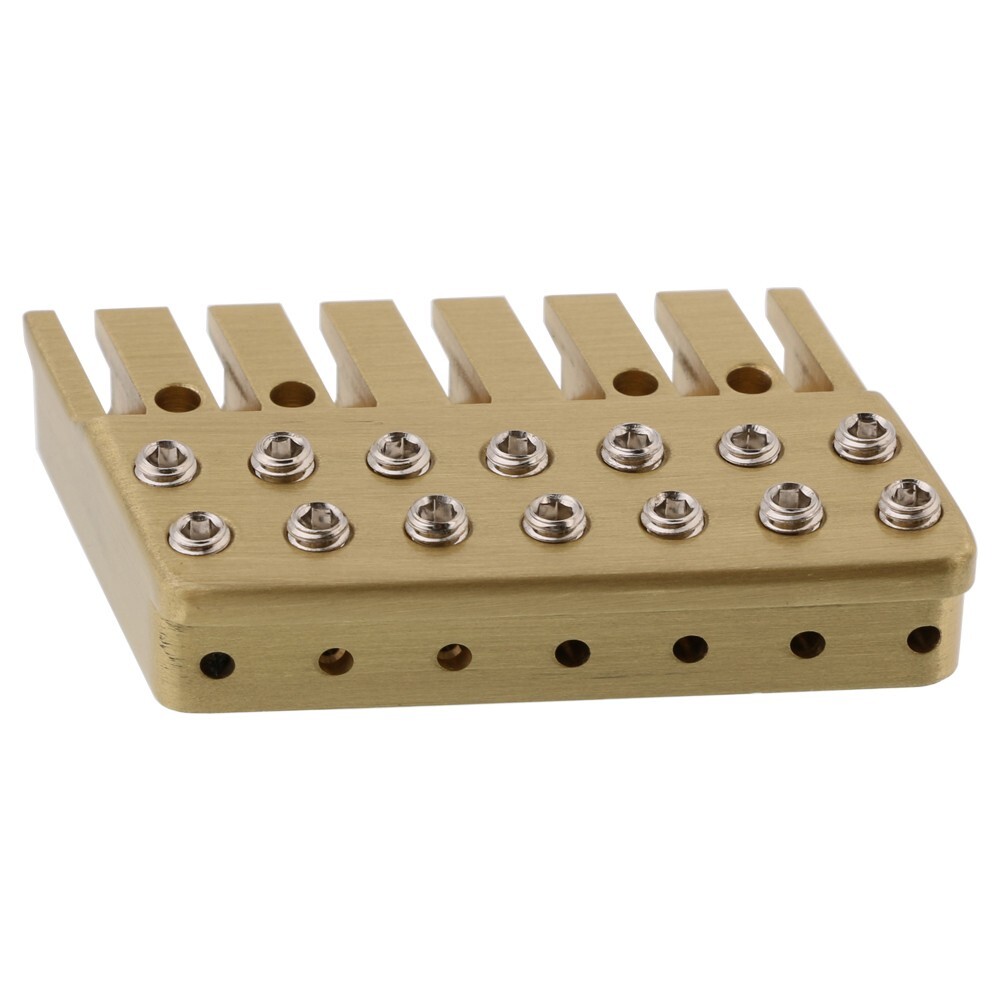Guitar Brass Locking Nut String Lock for 7 String Fanned Frets Headless Guitar