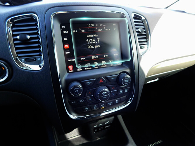 Crystal Clear Screen Protector for 2017 Dodge Durango Vehicle Navigation