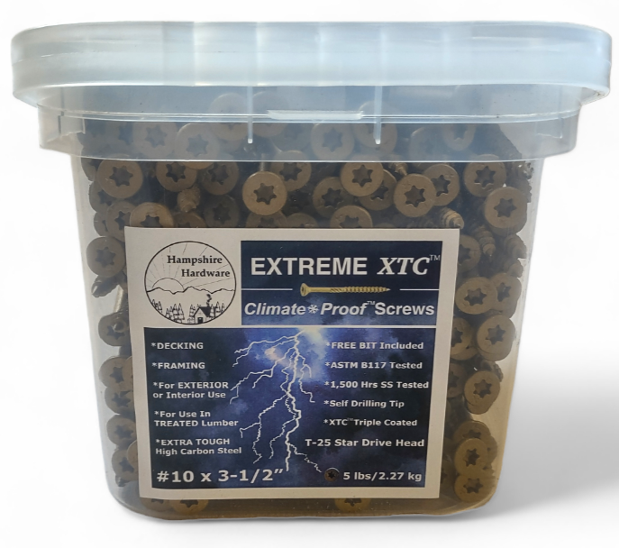 XTC™ Climate Proof™ Decking and Framing Screws #10 x 3.5"