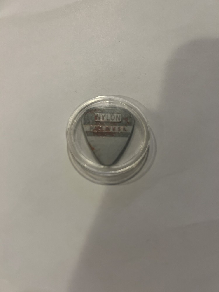 Gene Simmons Rock The Nation  2004 Blood Covered Guitar Pick Camden KISS