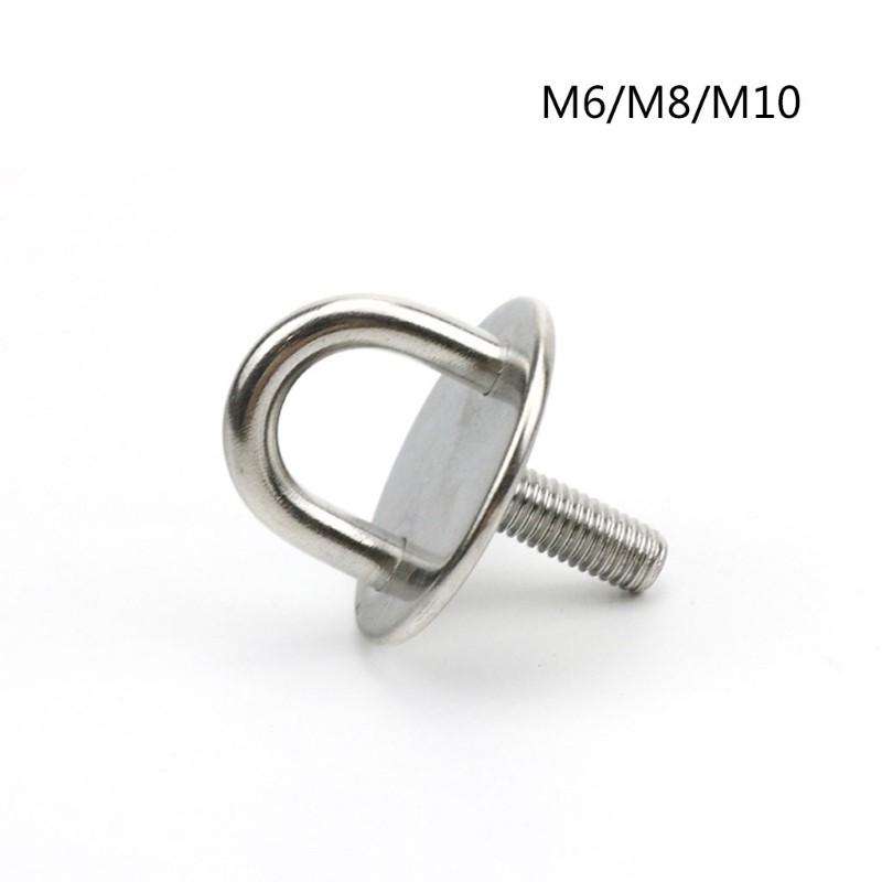 Heavy Duty Pad Eye Plate Staple Ring Hook Wall Ceiling Hammock Hooks Hanger