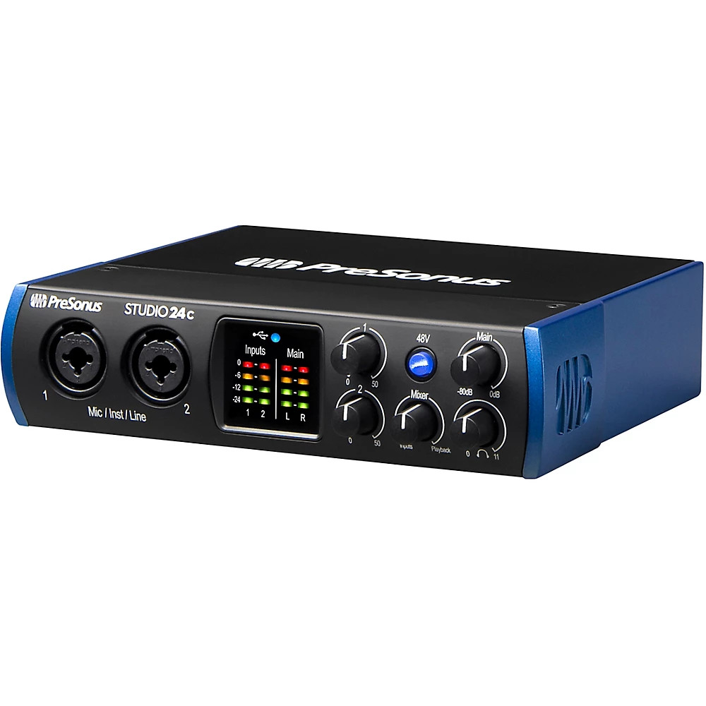 PreSonus STUDIO 24C USB-C 2x2 audio/MIDI interface