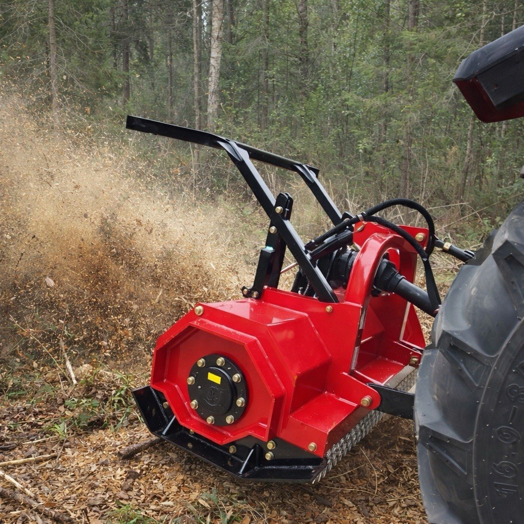 Mulcher Attachment PTO Powered For Tractor- Customizable In Two Different Sizes