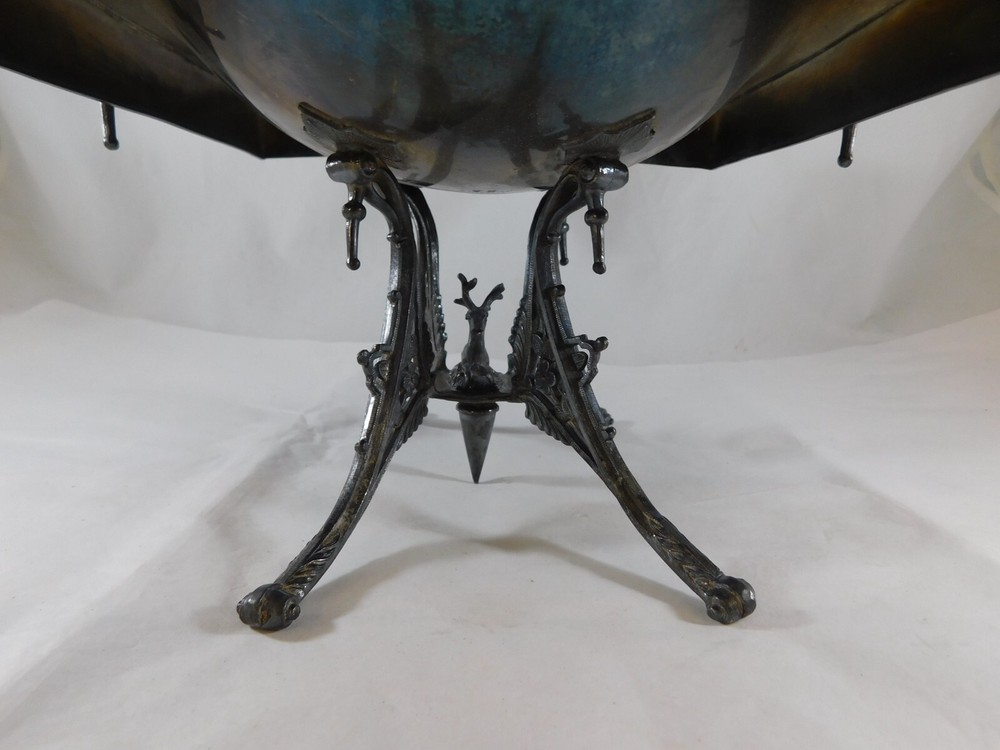 Antique Webster Mfg Co Ornate Bride's Basket Silver Plate