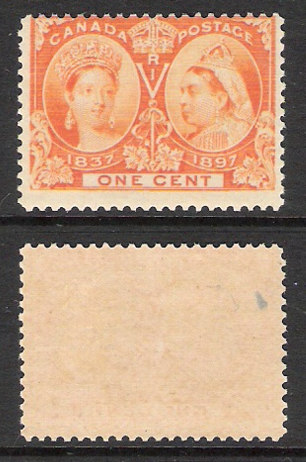 CANADA 1897 QV 1c ORANGE (LHM)