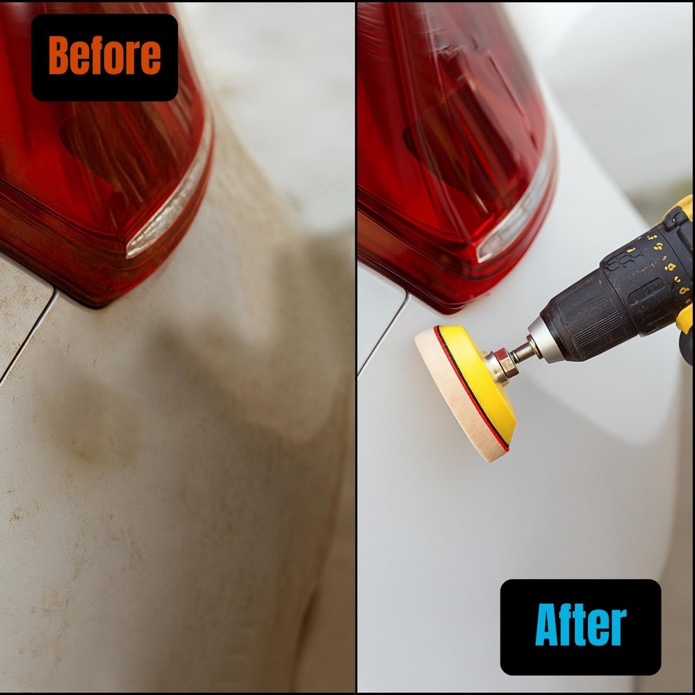 3" Sanding Polishing Kit Drill Buffer Car Headlight Restoration