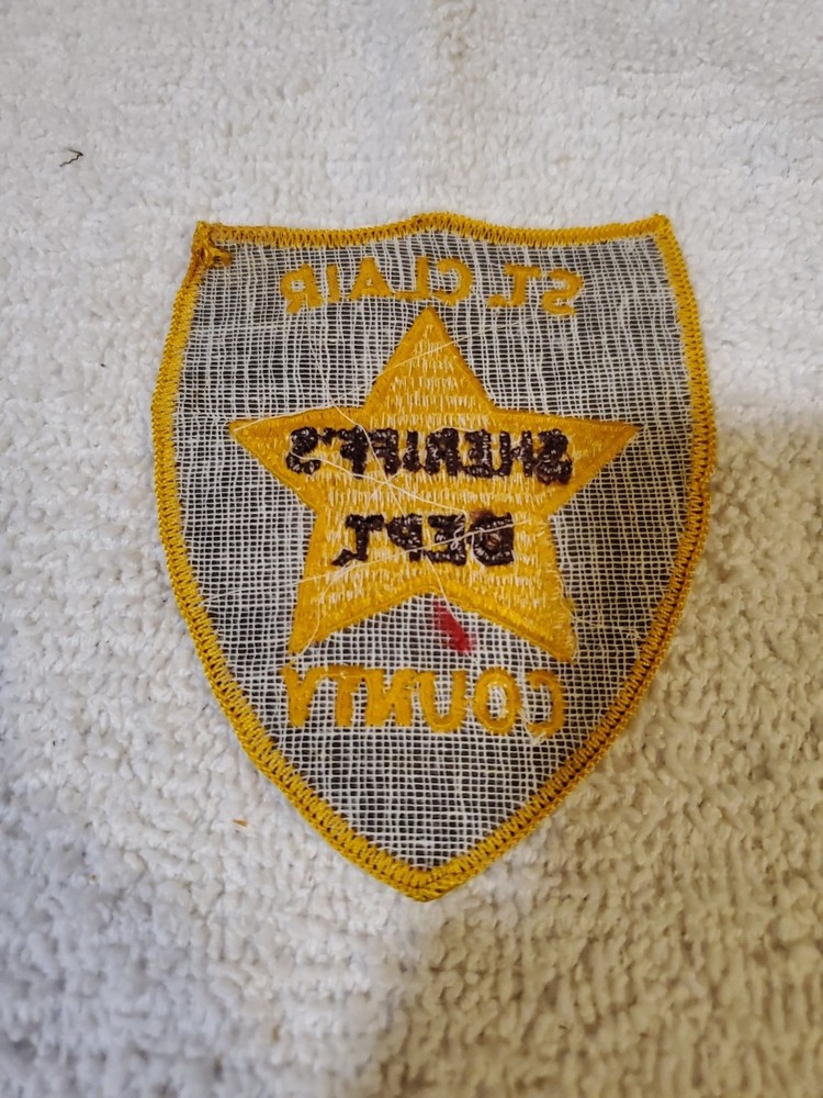 Obsolete St. Clair County Sheriff's Department shoulder patch from Illinois