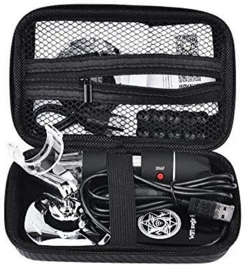 Versatile EVA Microscope Carrying Case - Zipper Closure & Accessory Compartment