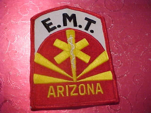 ARIZONA E.M.T.   PATCH SHOULDER SIZE USED